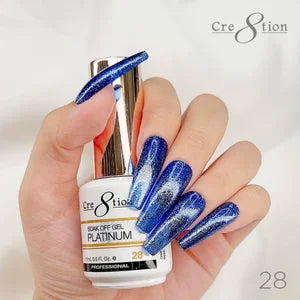 Cre8tion Gel Polish - Soak Off Gel Platinum 28