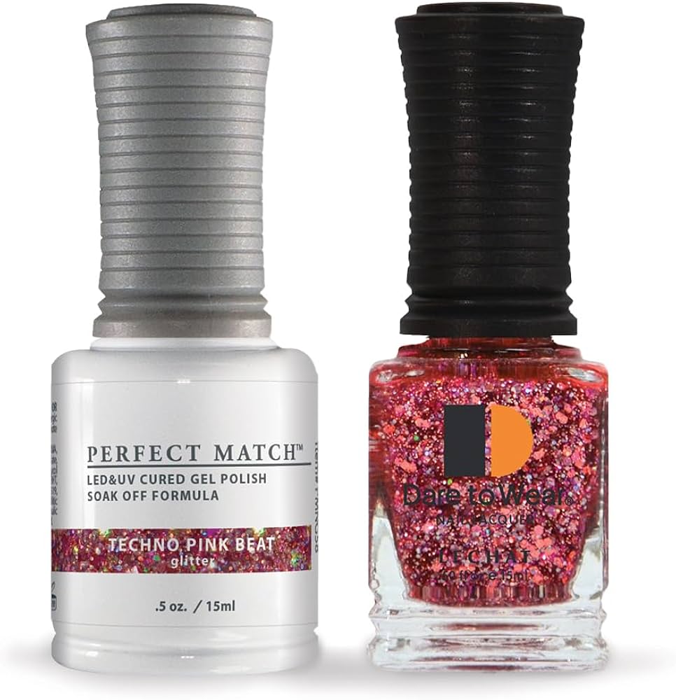 LeChat Perfect Match Duo Gel & Lacquer - #PMS58 - Techno Pink Beat