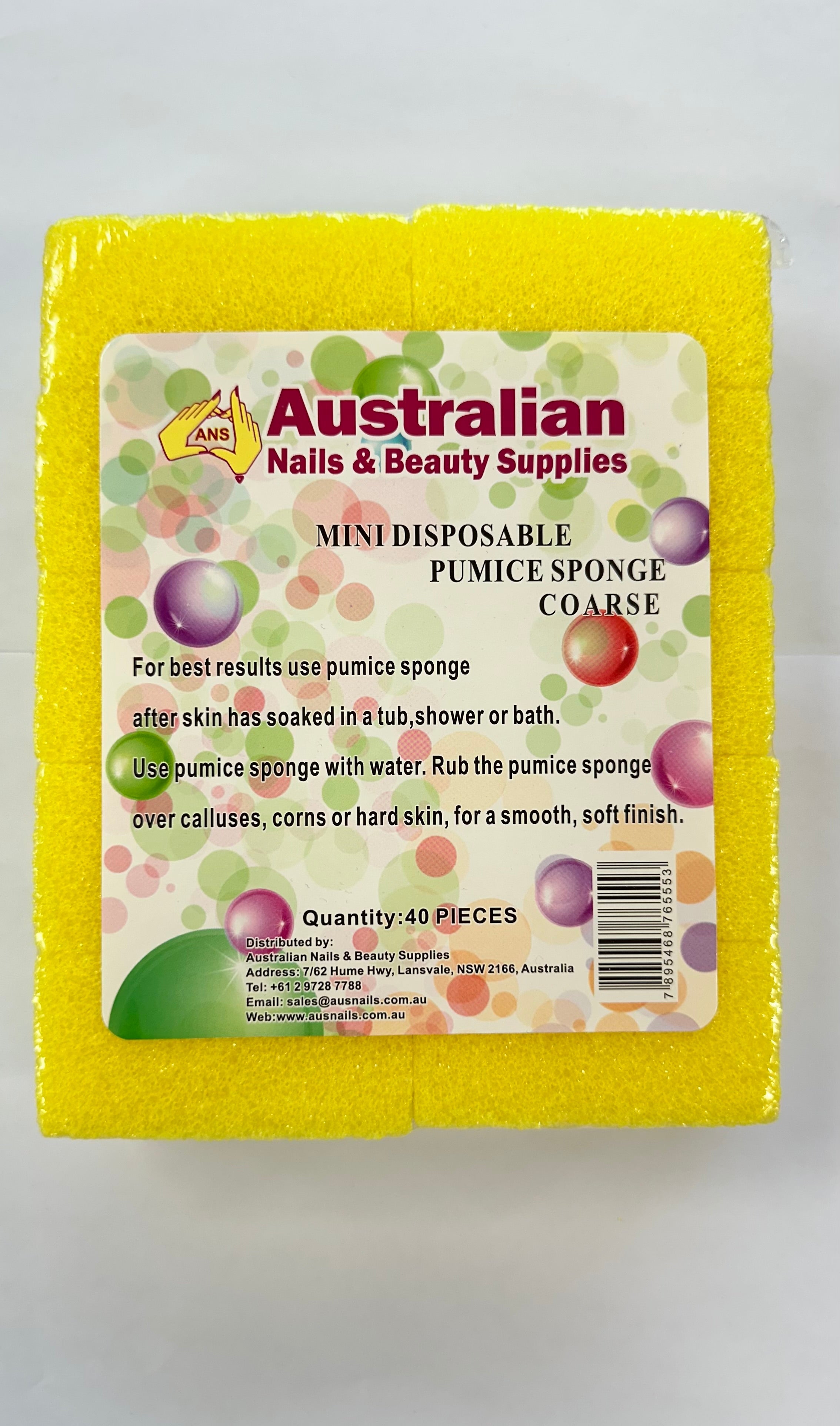 Mini Disposible Pumice Sponge - 40pcs