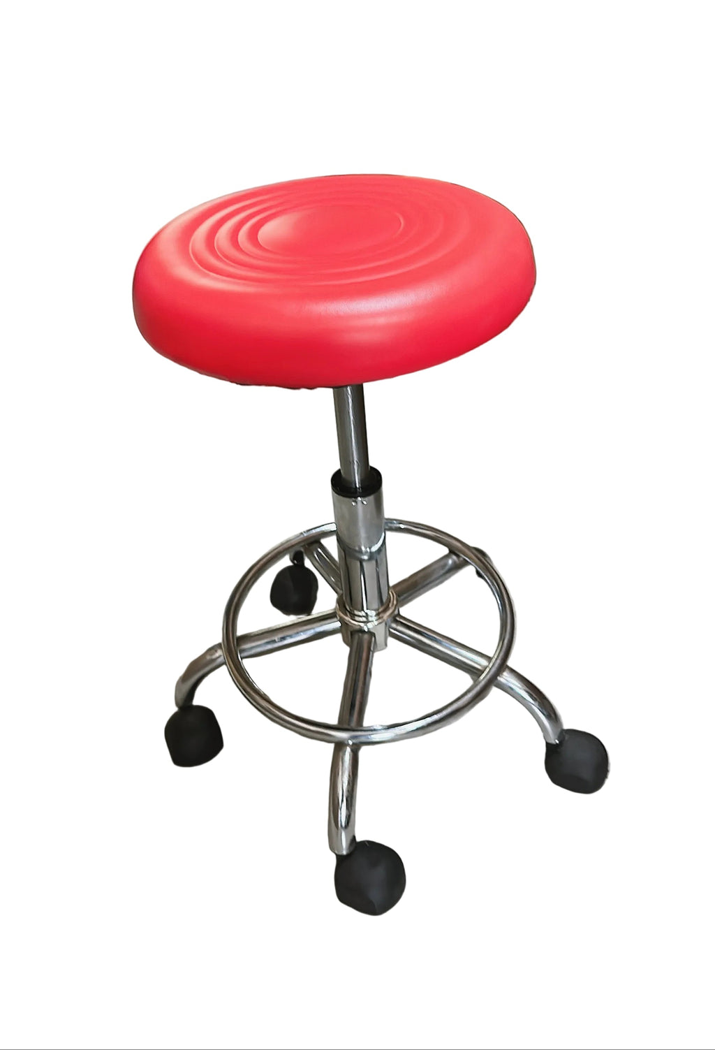 Red Leather Stool