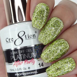 Cre8tion Gel Polish - Soak Off Gel Platinum After Party 14