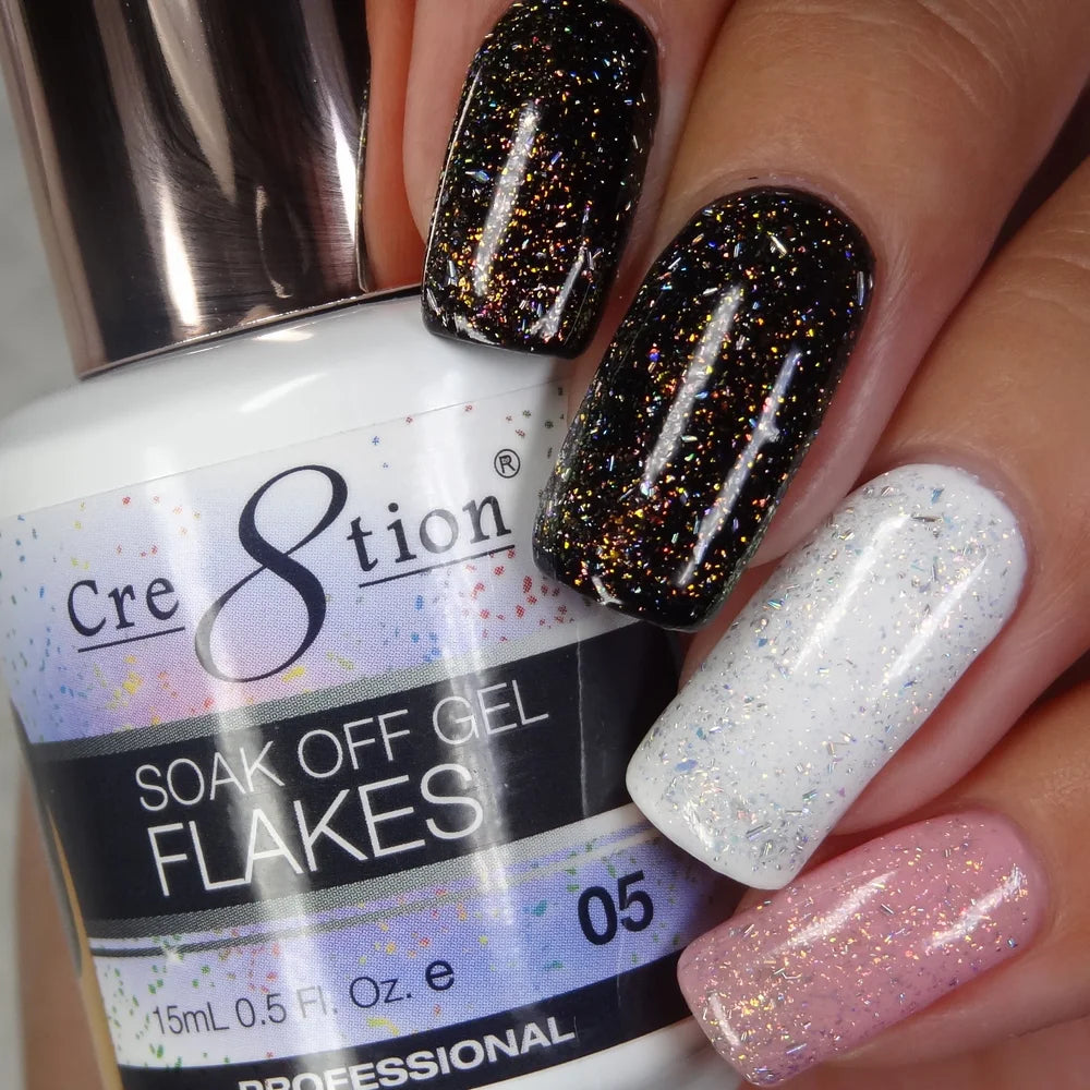 Cre8tion Gel Polish - Soak Off Gel Flakes 05