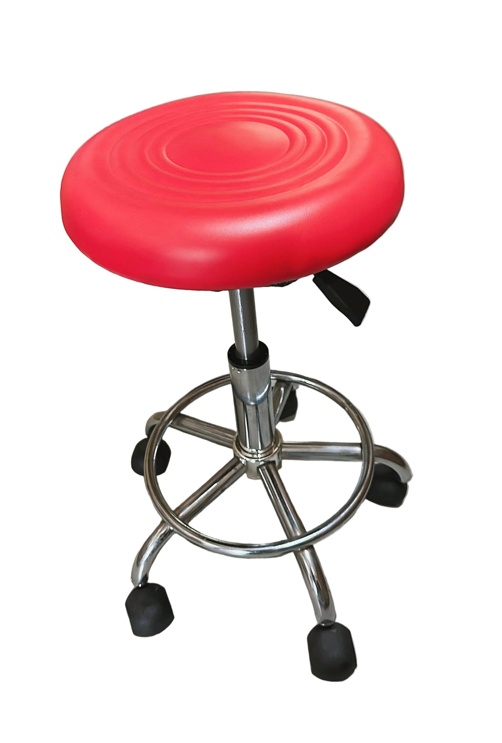 Red Leather Stool