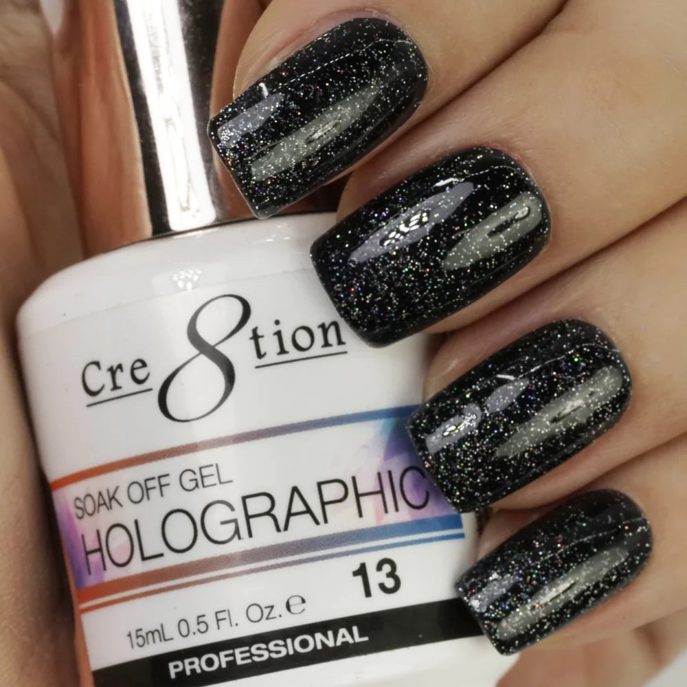 Cre8tion Gel Polish - Soak Off Gel Holographic 13