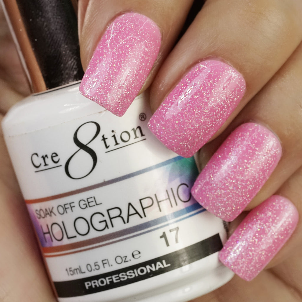 Cre8tion Gel Polish - Soak Off Gel Holographic 17