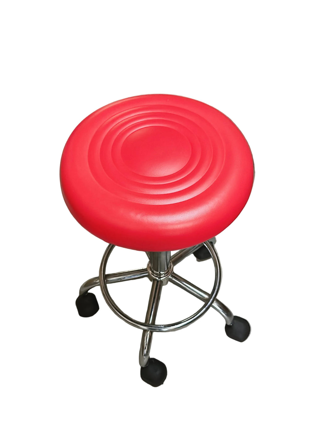 Red Leather Stool