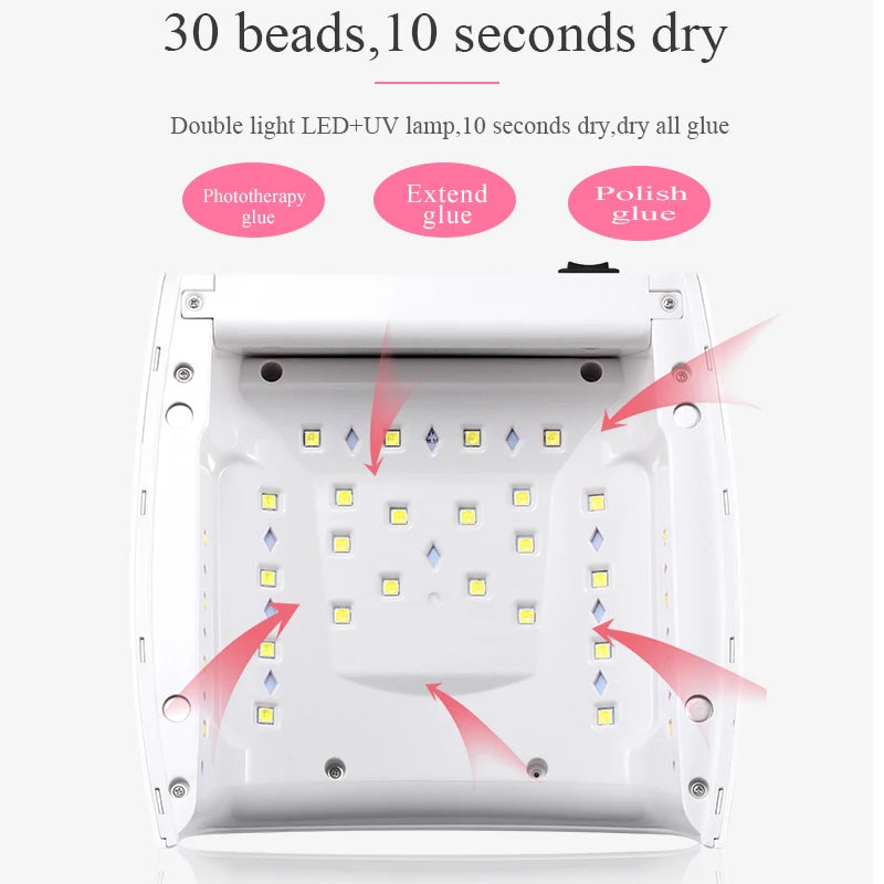 Gel UV Led Nail Lamp Professional Rechargeable-66W