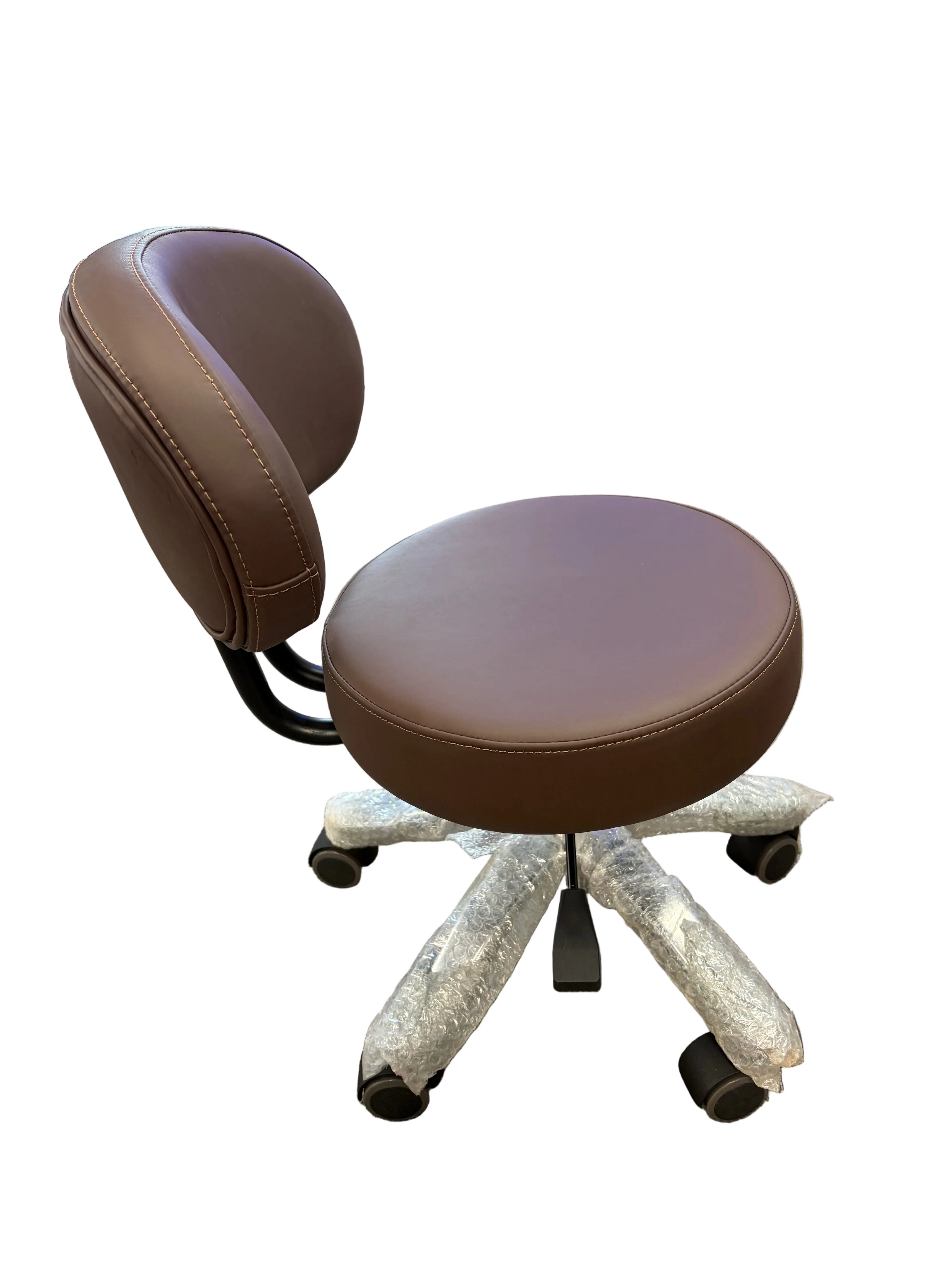 Smooth Dark Brown Leather Chair Pedicure