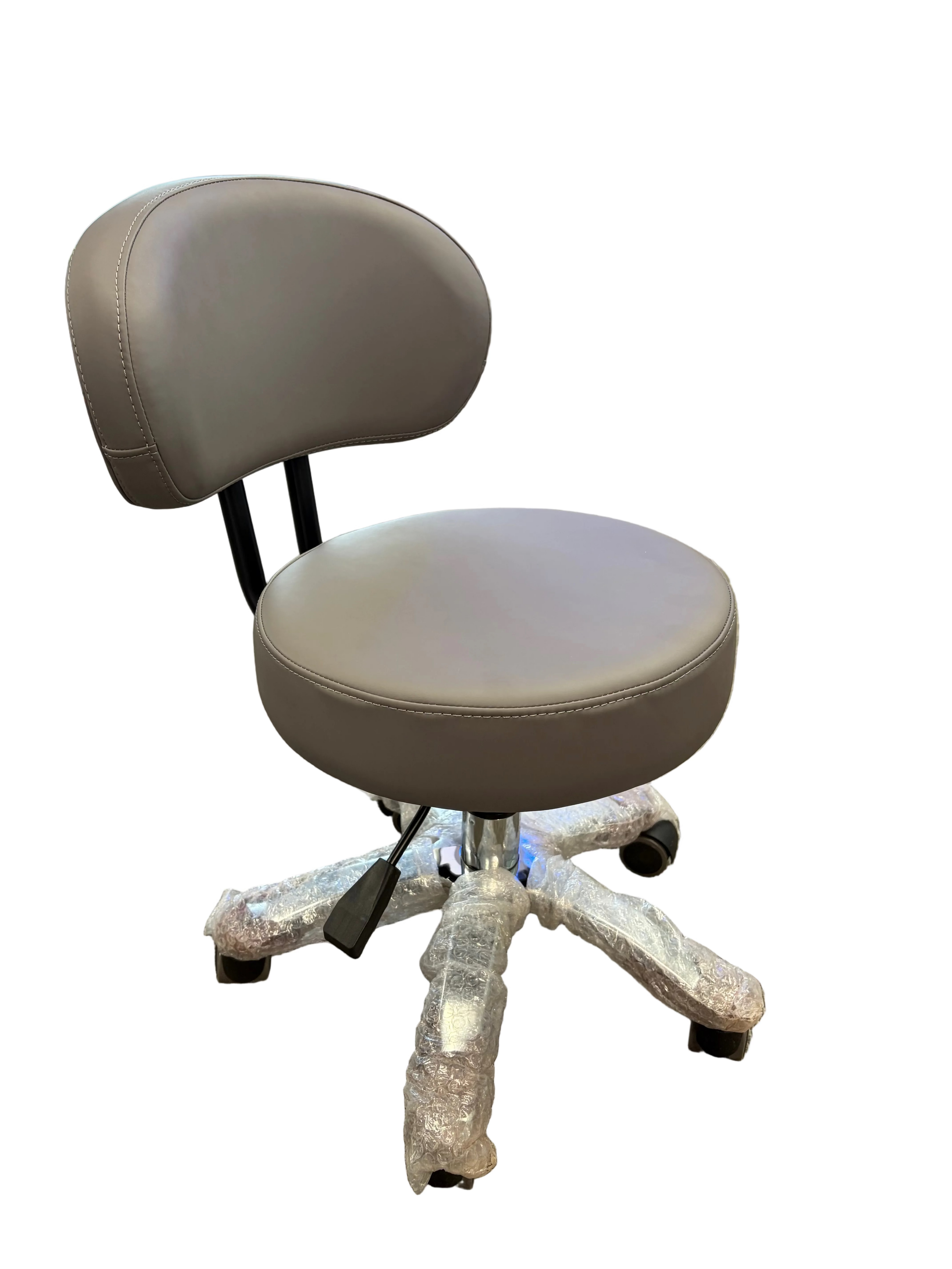 Smooth Grey Leather Chair Pedicure