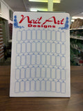 NAIL ART DISPLAY BOARD – WHITE/BLACK