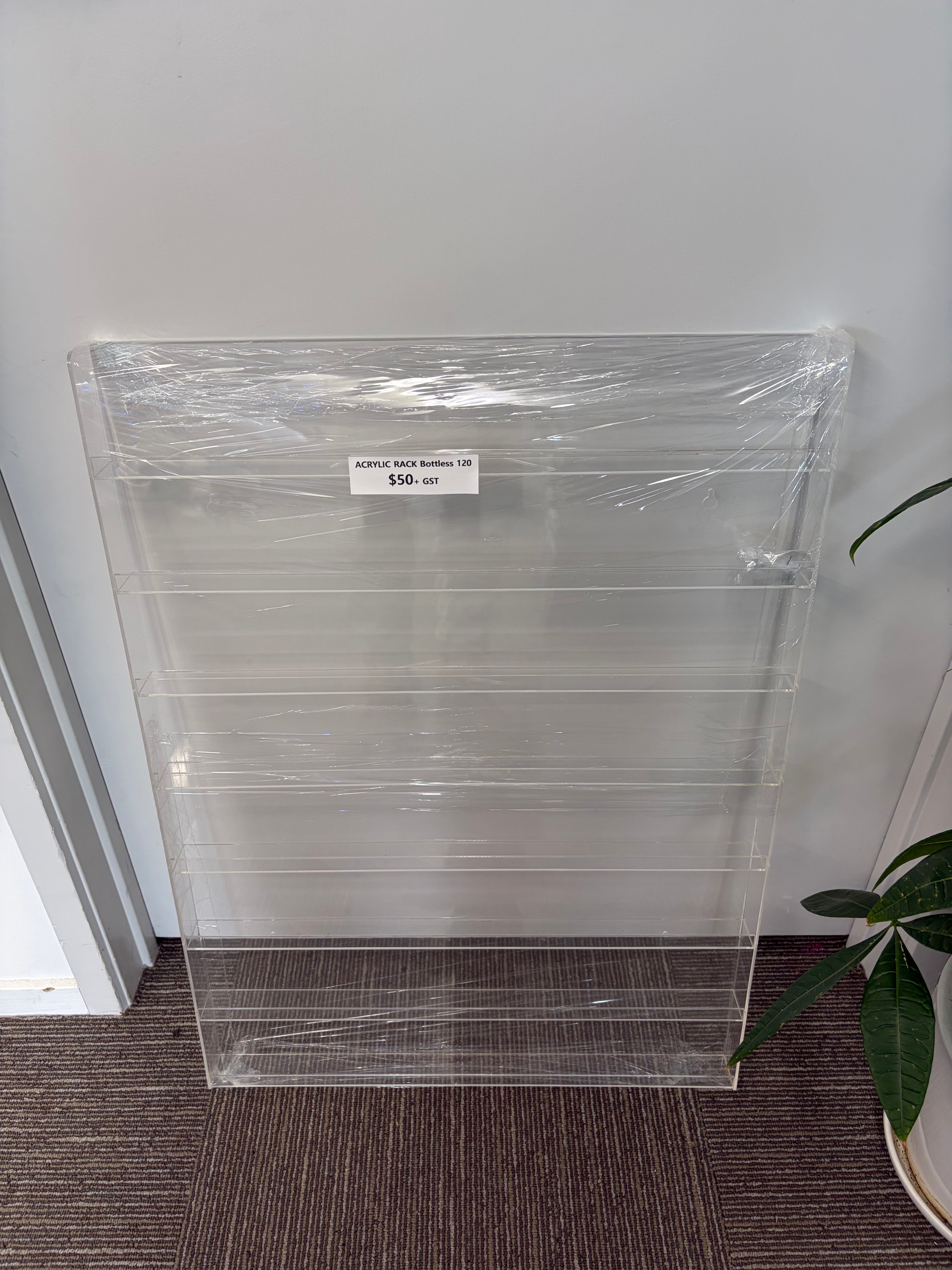 Acrylic Wall Polish Rack - 120 Bottles