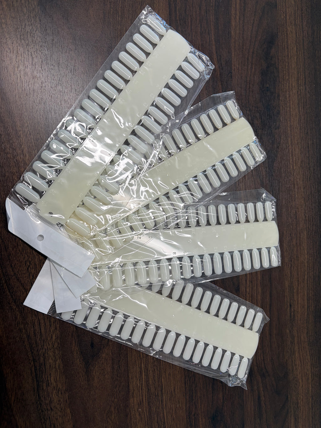 NAIL TIP DISPLAY BOARD NATURAL -36 TIPS