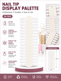 NAIL TIP DISPLAY BOARD NATURAL -36 TIPS