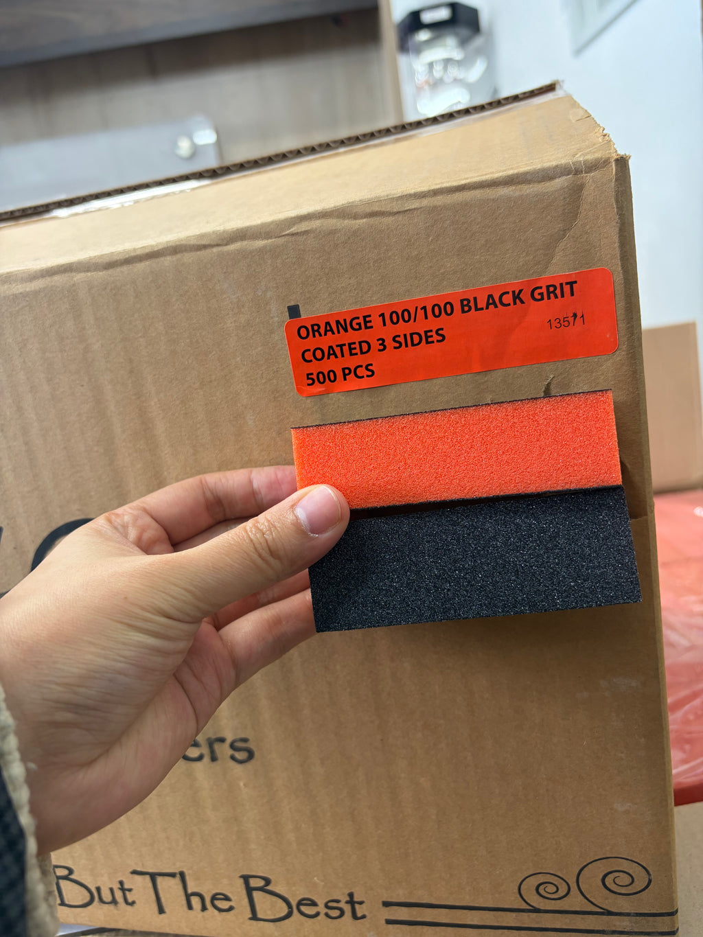 Dixon 3 Way Orange/Black Buffer - 500pcs