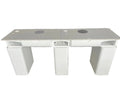 Double Manicure Table Marble top with Extraction fan