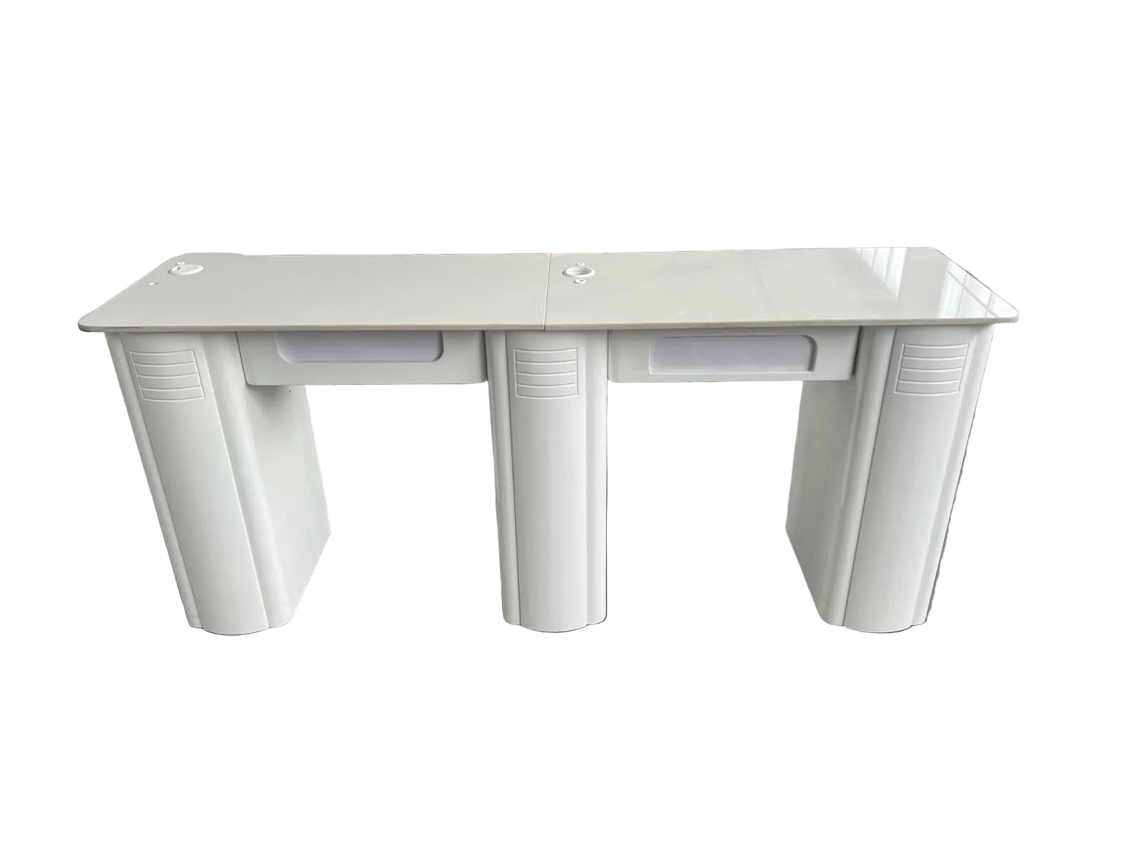 Double Manicure Table Marble Top - D01