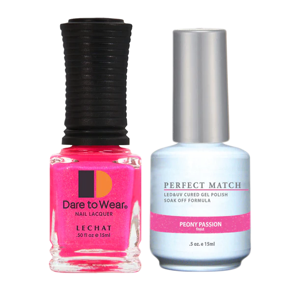 LeChat Perfect Match Duo Gel & Lacquer - #PMS147 - Peony Passion