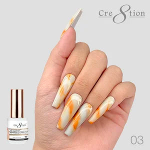 Cre8tion Gel Polish - Gel / Lacquer Marble Effect 03