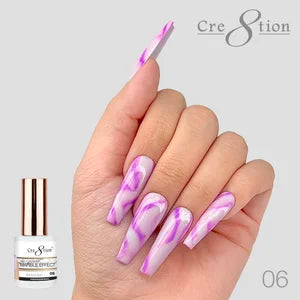 Cre8tion Gel Polish - Gel / Lacquer Marble Effect 06
