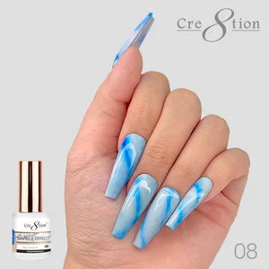 Cre8tion Gel Polish - Gel / Lacquer Marble Effect 08