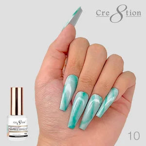 Cre8tion Gel Polish - Gel / Lacquer Marble Effect 10
