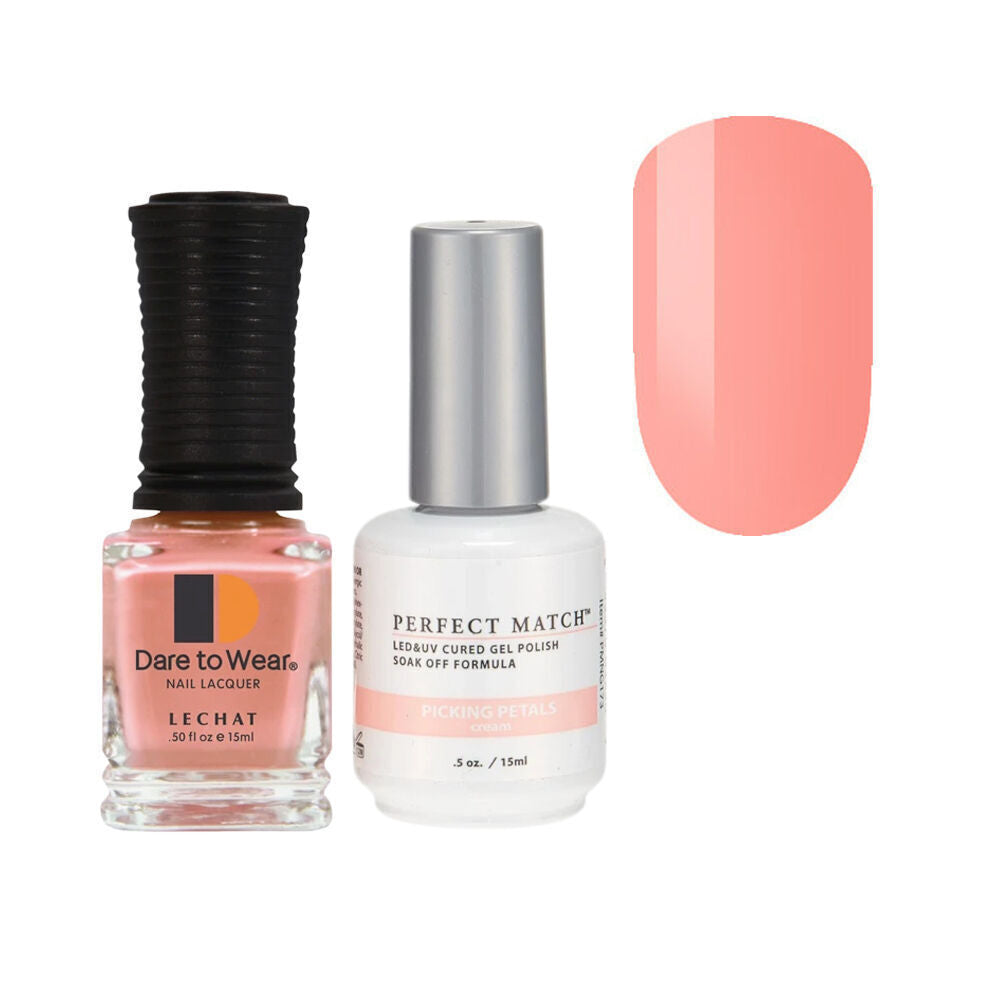 LeChat Perfect Match Duo Gel & Lacquer - #PMS173-Picking Petals