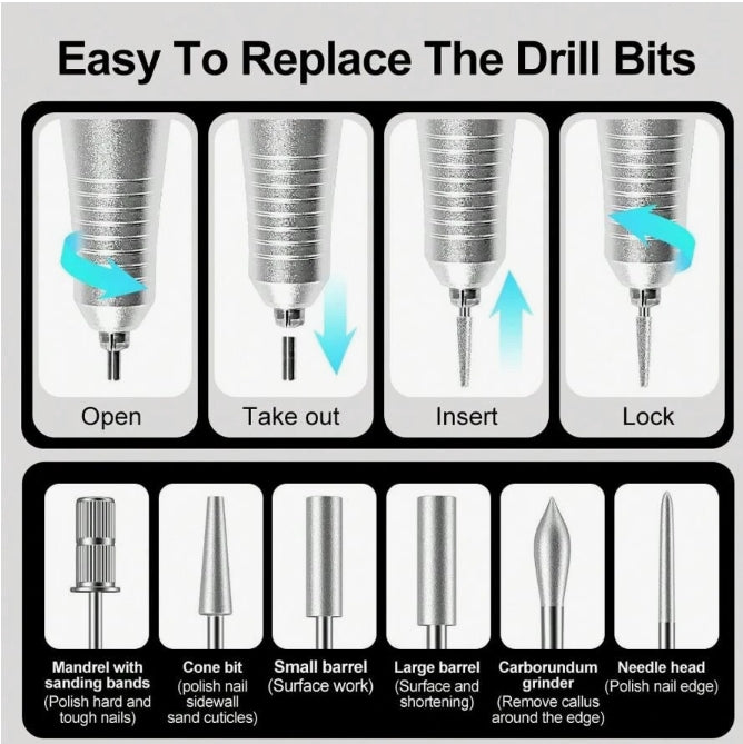 Professional Portable Nail Drill 35,000RPM