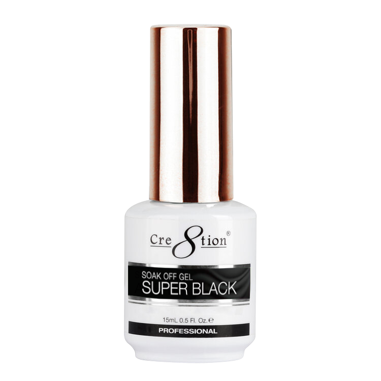 Cre8tion Gel Polish - Soak Off Gel Super Black