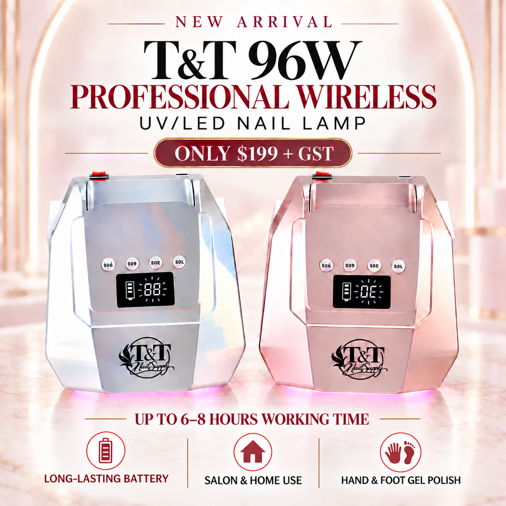 TNT 96W Wireless UV Led Nail Lamp Metallic Color Professional Nail Gel Dryer Salon Nail Lamp