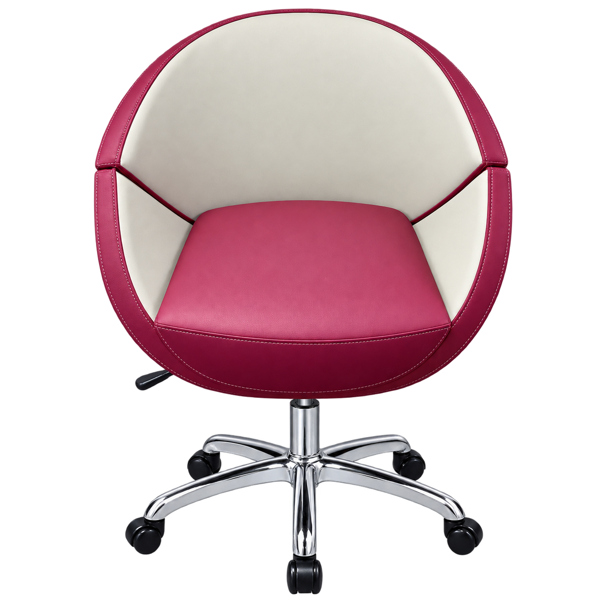 Premium Adjustable Leather Salon Chair with Removable Cushion