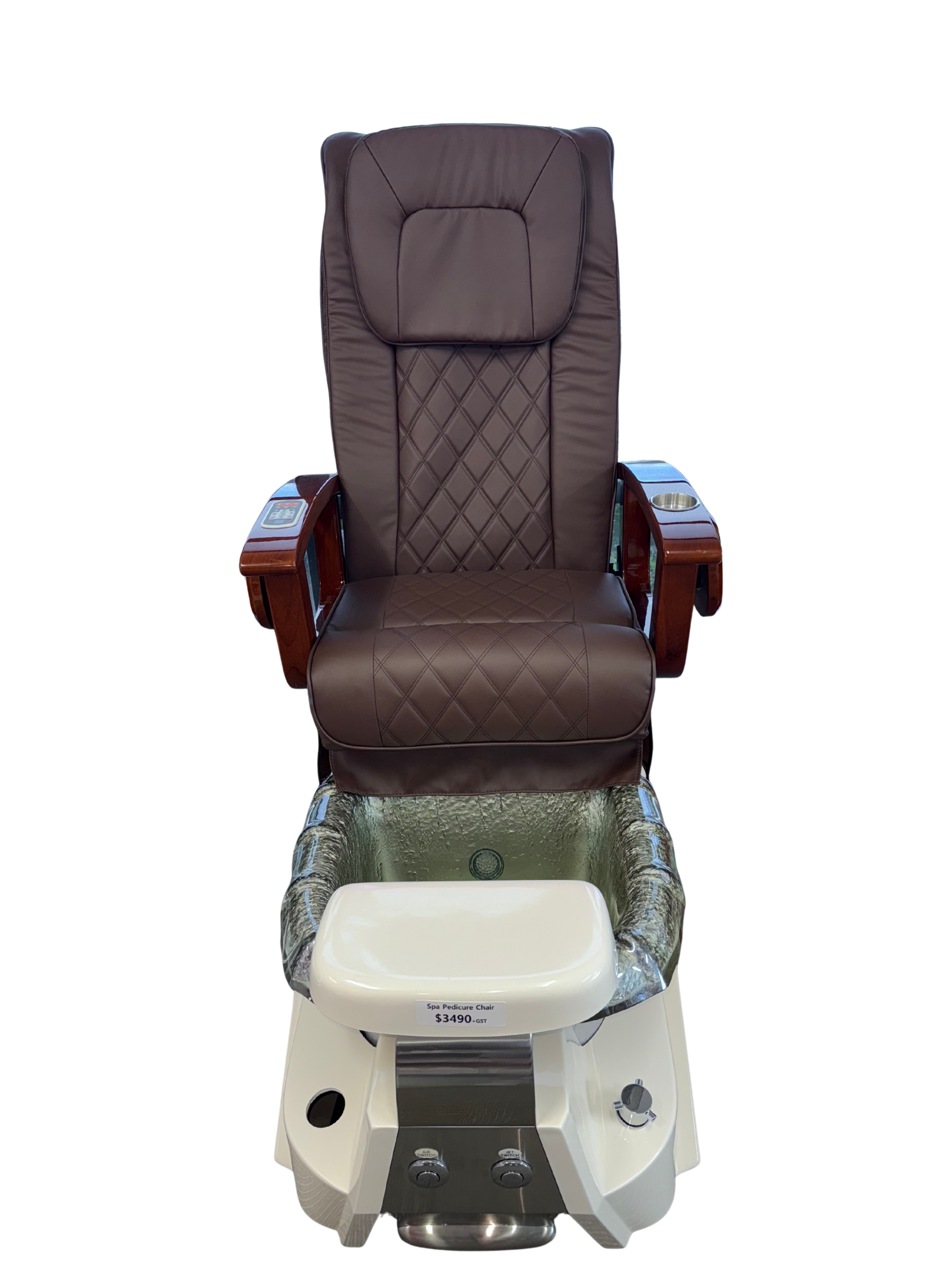 Luxury Chocolate Brown Spa Pedicure Chair