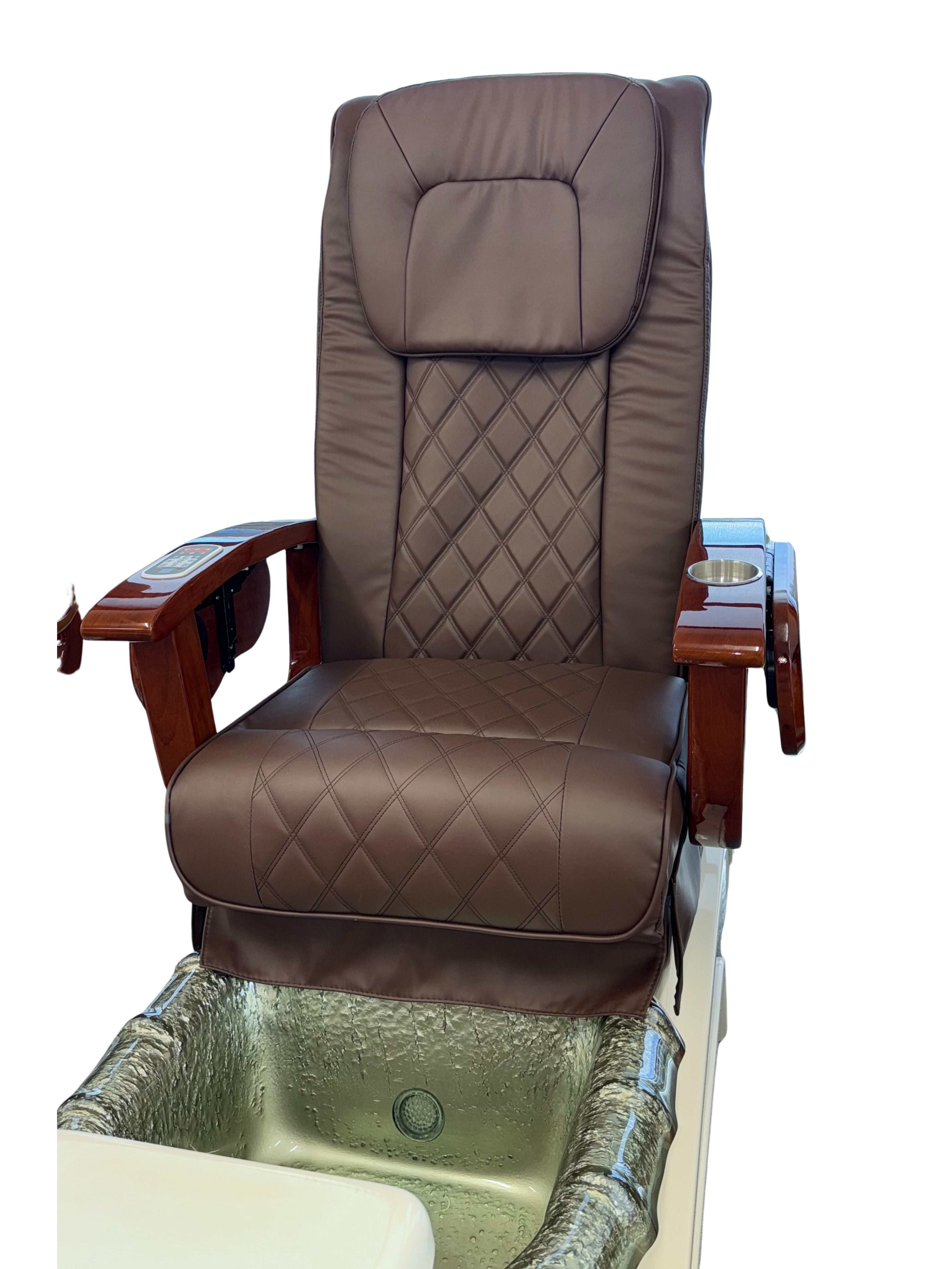 Luxury Chocolate Brown Spa Pedicure Chair