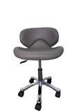 Smooth Grey Leather Chair