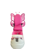 Pink Butterfly Kids Spa Pedicure Chair