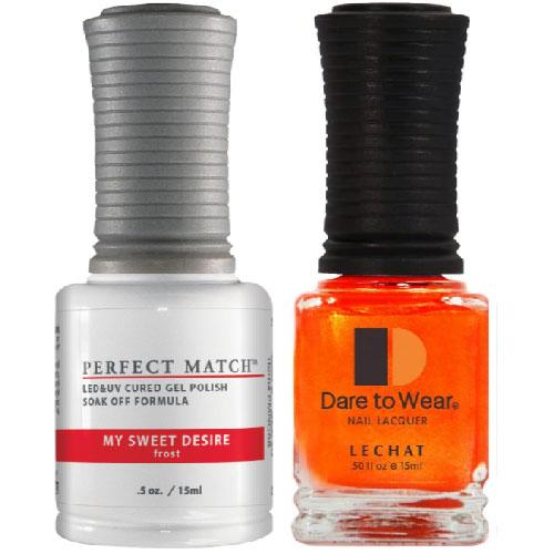 LeChat Perfect Match Duo Gel & Lacquer - #PMS68- My Sweet Desire