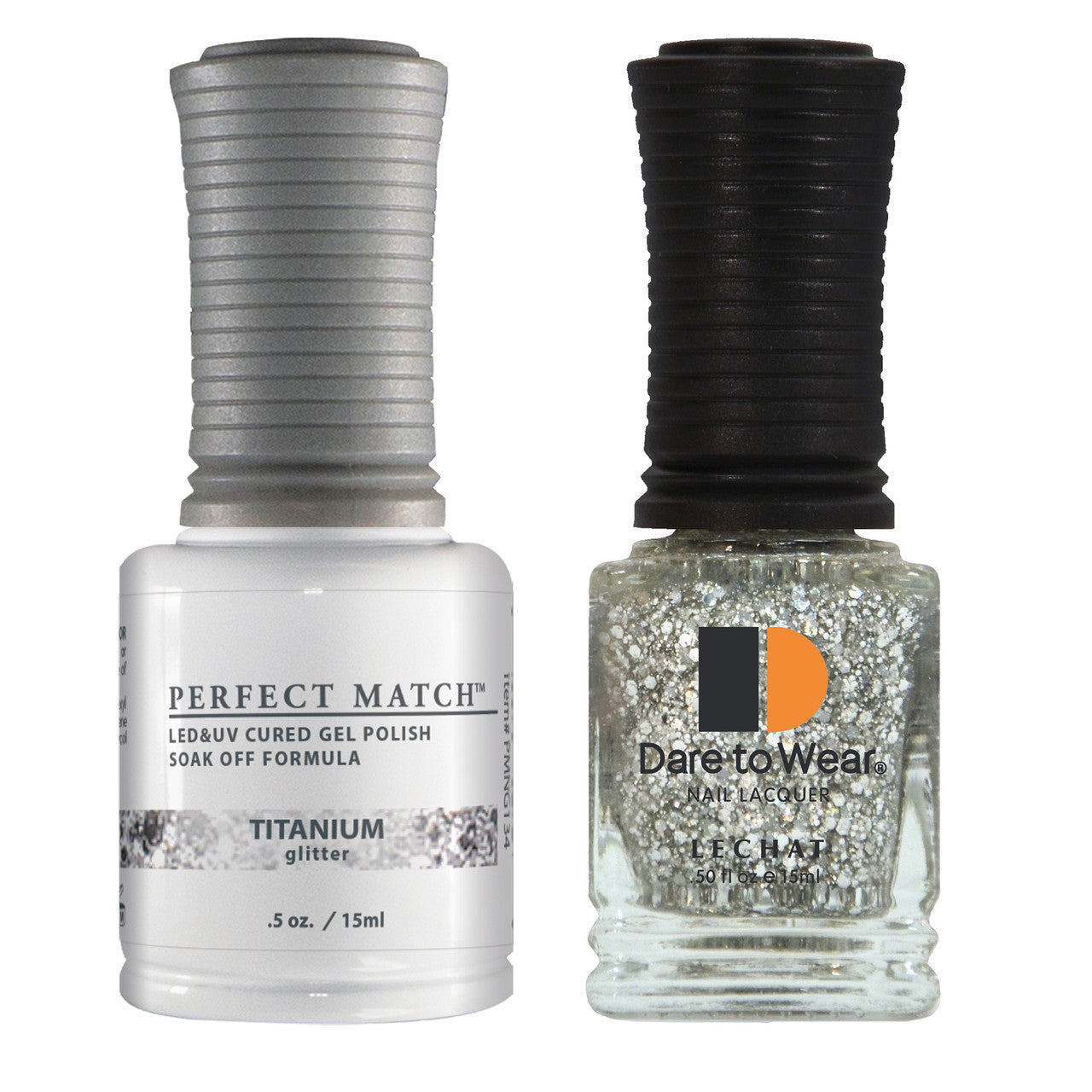 LeChat Perfect Match Duo Gel & Lacquer - #PMS134- Titanium