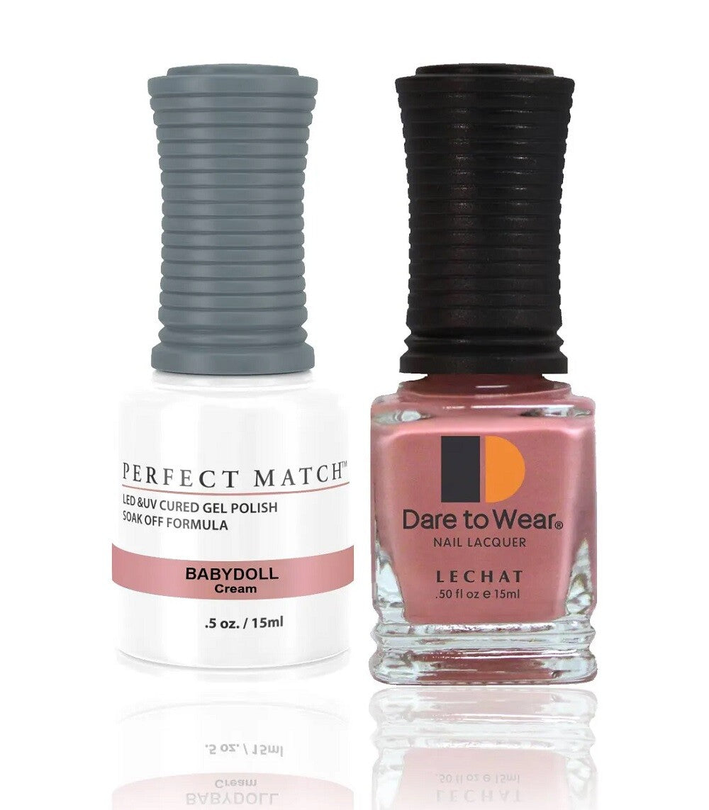 LeChat Perfect Match Duo Gel & Lacquer - #PMS213- Babydoll