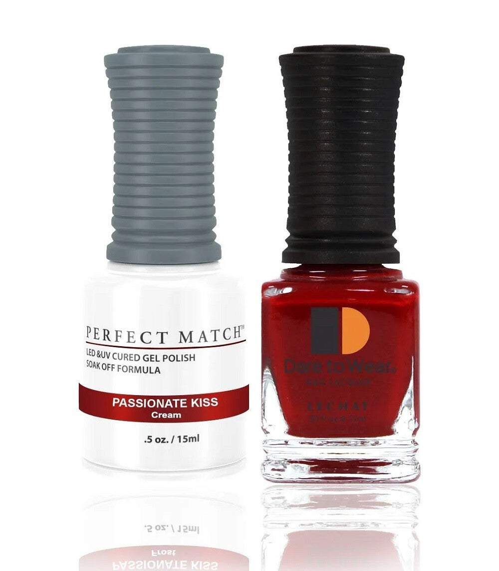 LeChat Perfect Match Duo Gel & Lacquer - #PMS191 - Passionate Kiss