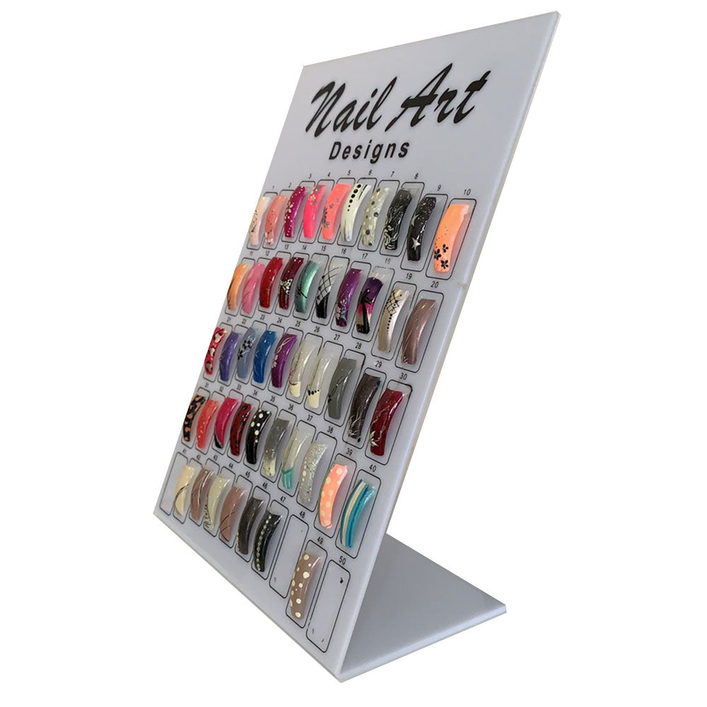 NAIL ART DISPLAY BOARD – WHITE/BLACK