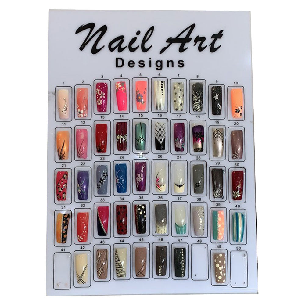 NAIL ART DISPLAY BOARD – WHITE/BLACK